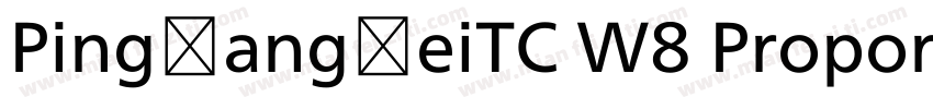 PingFangHeiTC W8 Proportional字体转换